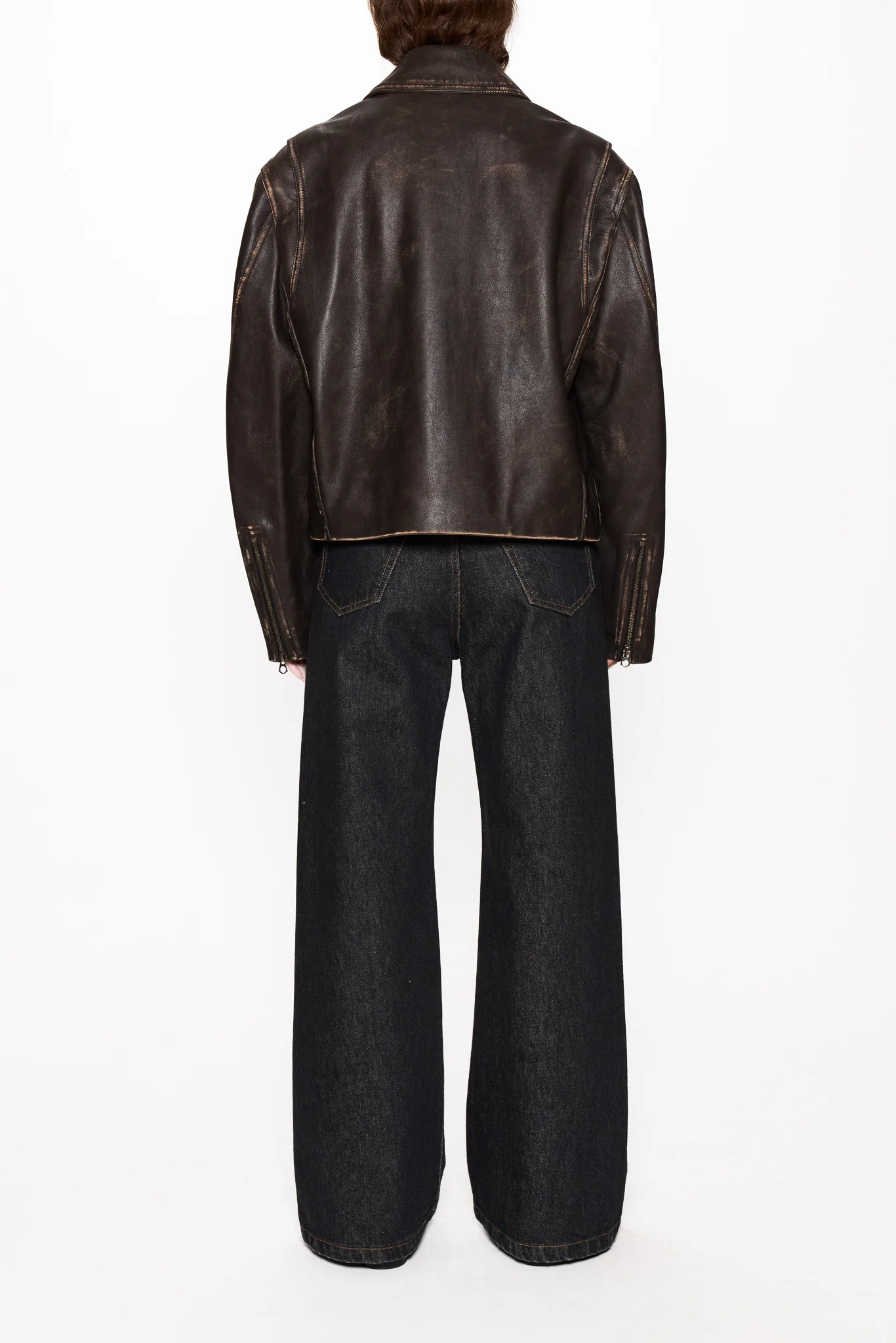 Boxy Leather Jacket - Image 6