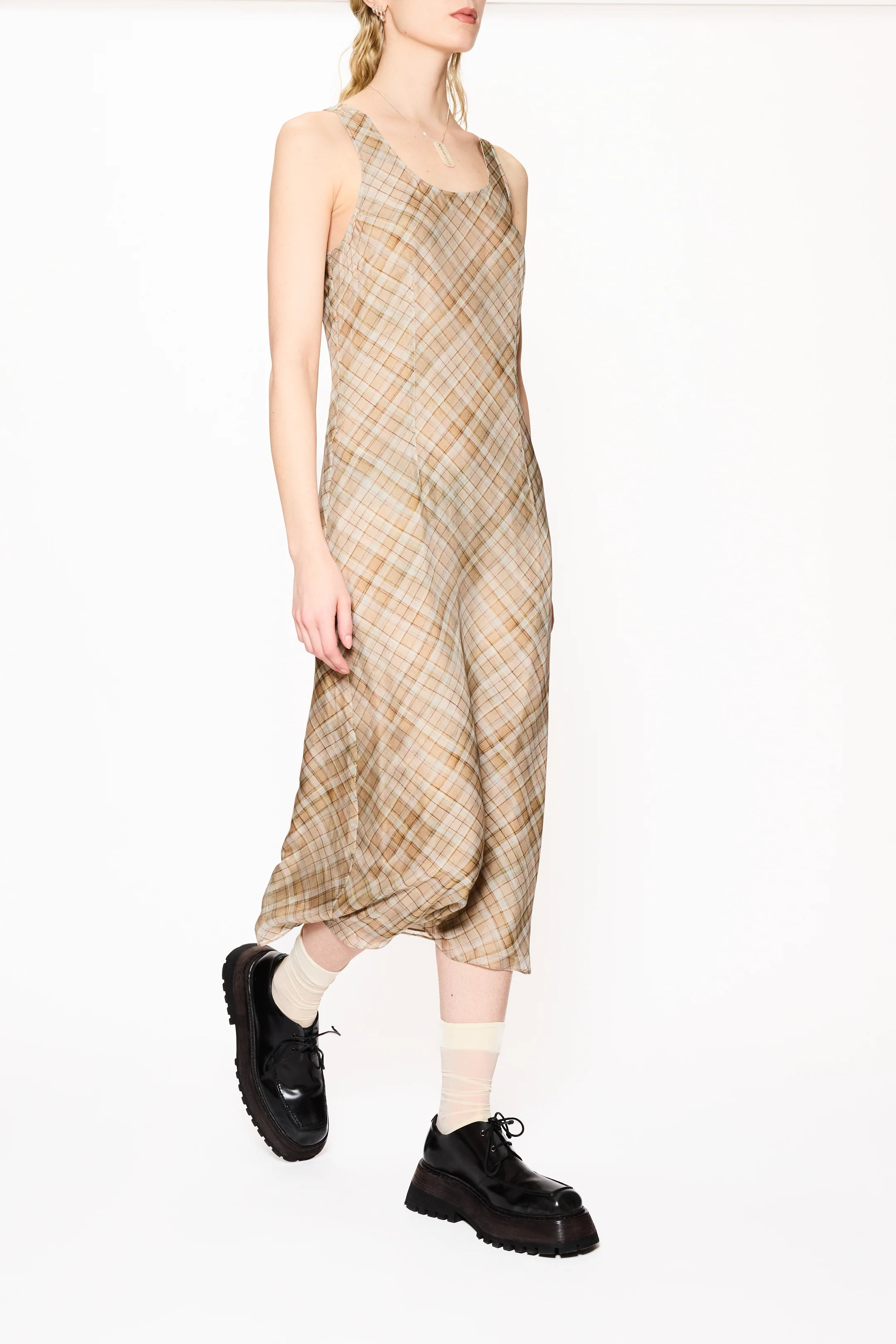 Checked Dress - Image 4
