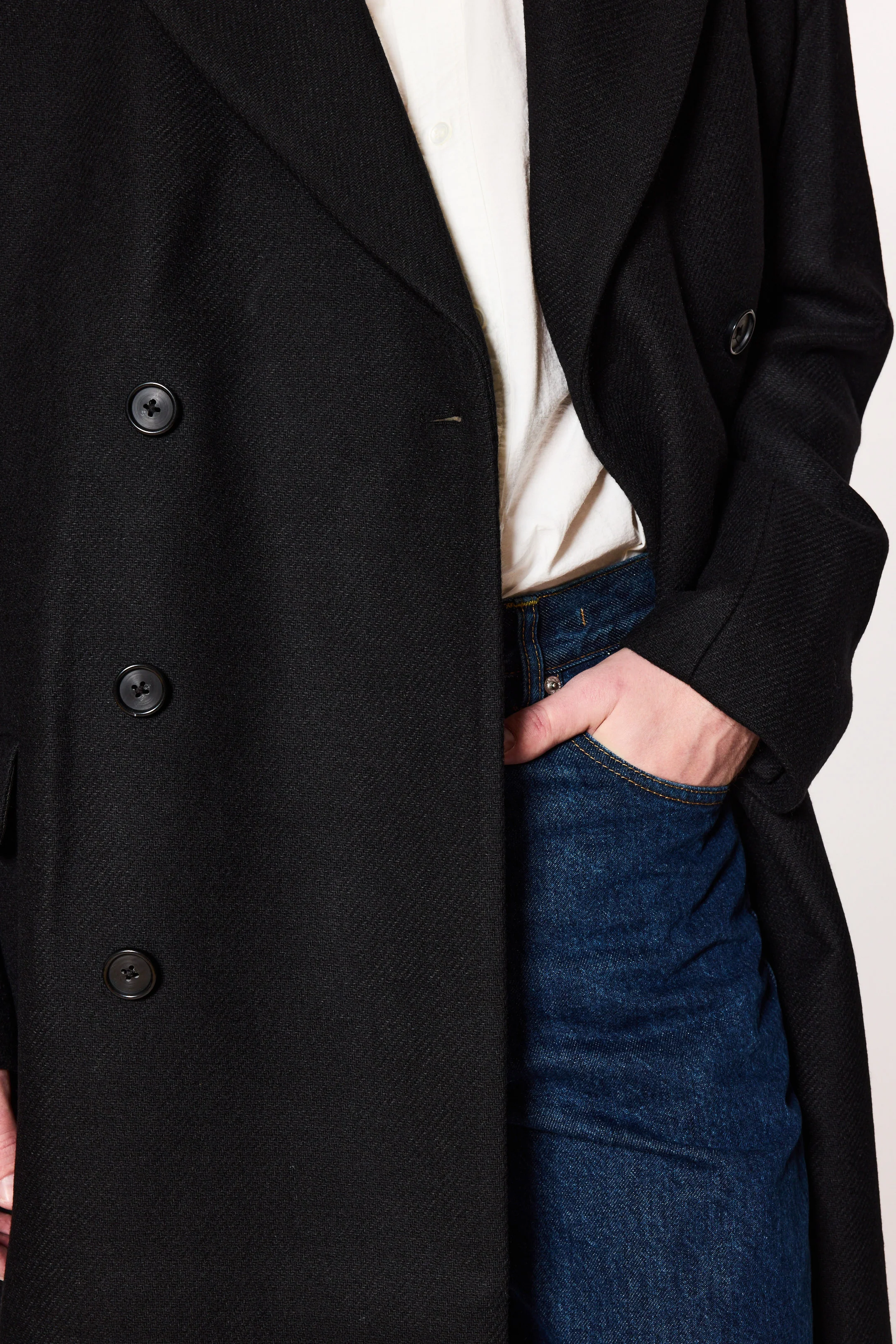 Relaxed Double Breasted Coat - Image 4