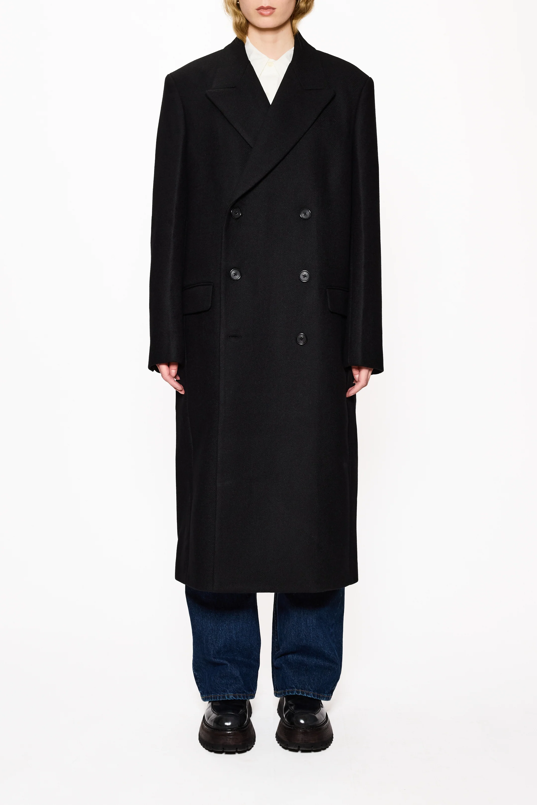 Relaxed Double Breasted Coat - Image 5