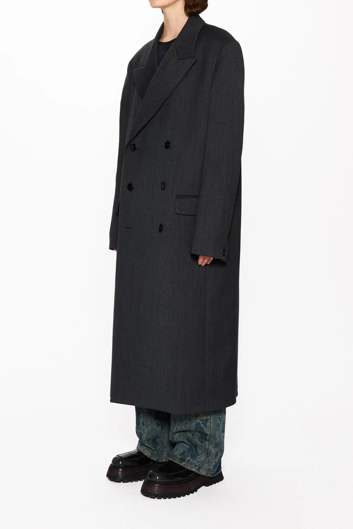 Relaxed Double Breasted Coat - Image 6