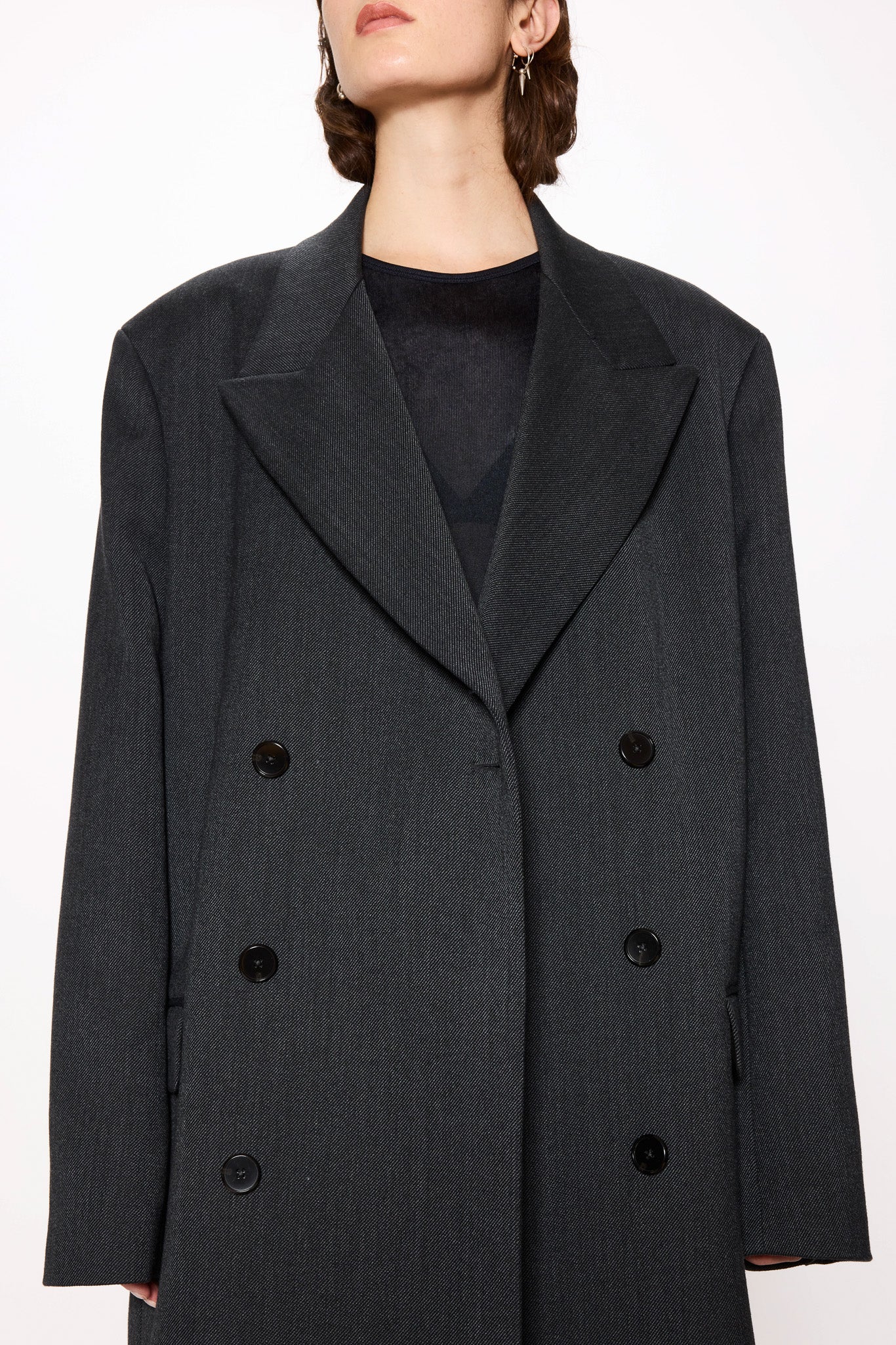 Relaxed Double Breasted Coat - Image 8
