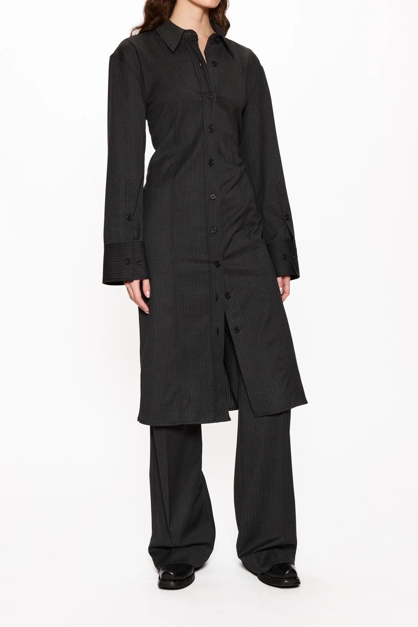 Slim Shirt Dress - Image 3