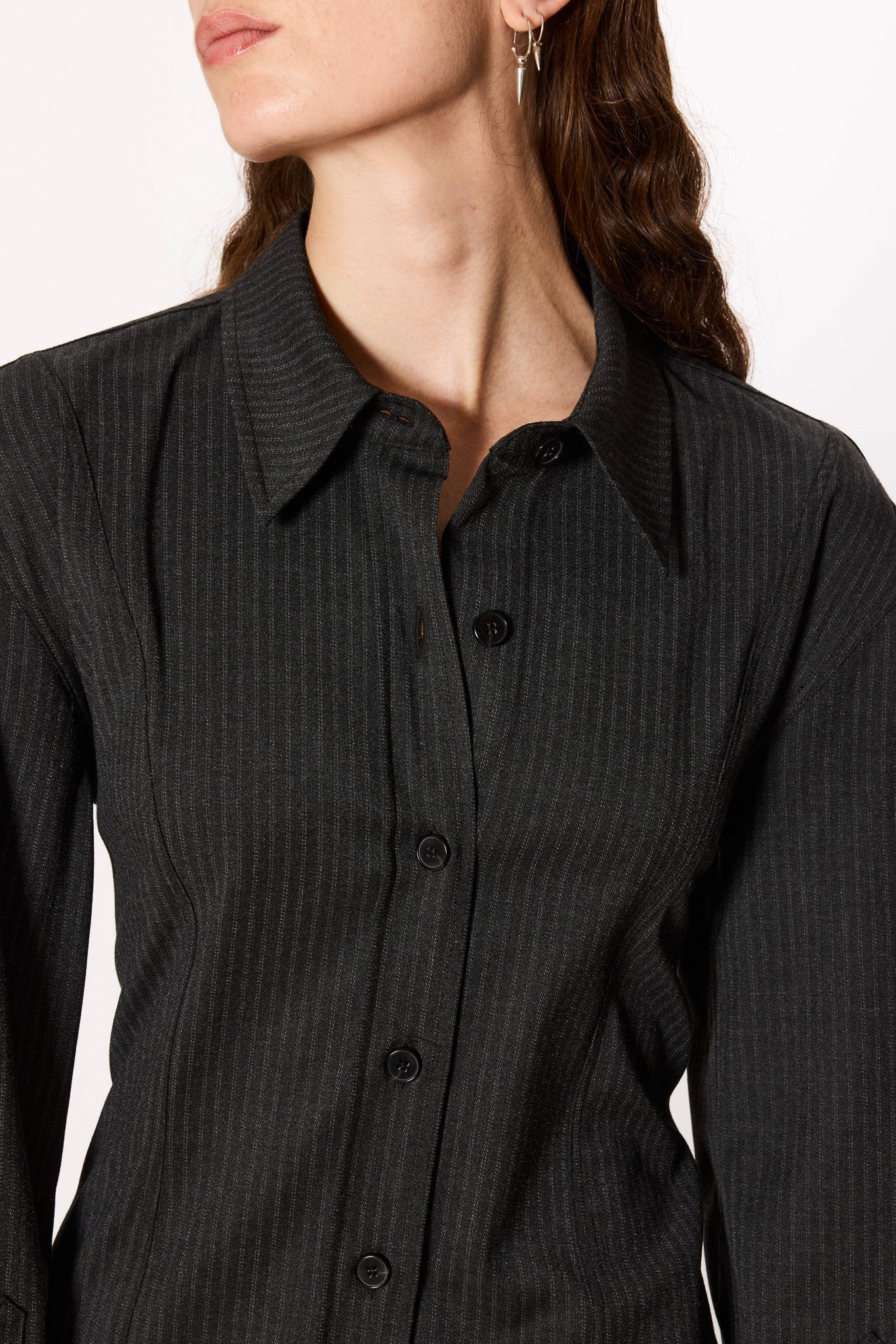 Slim Shirt Dress - Image 4