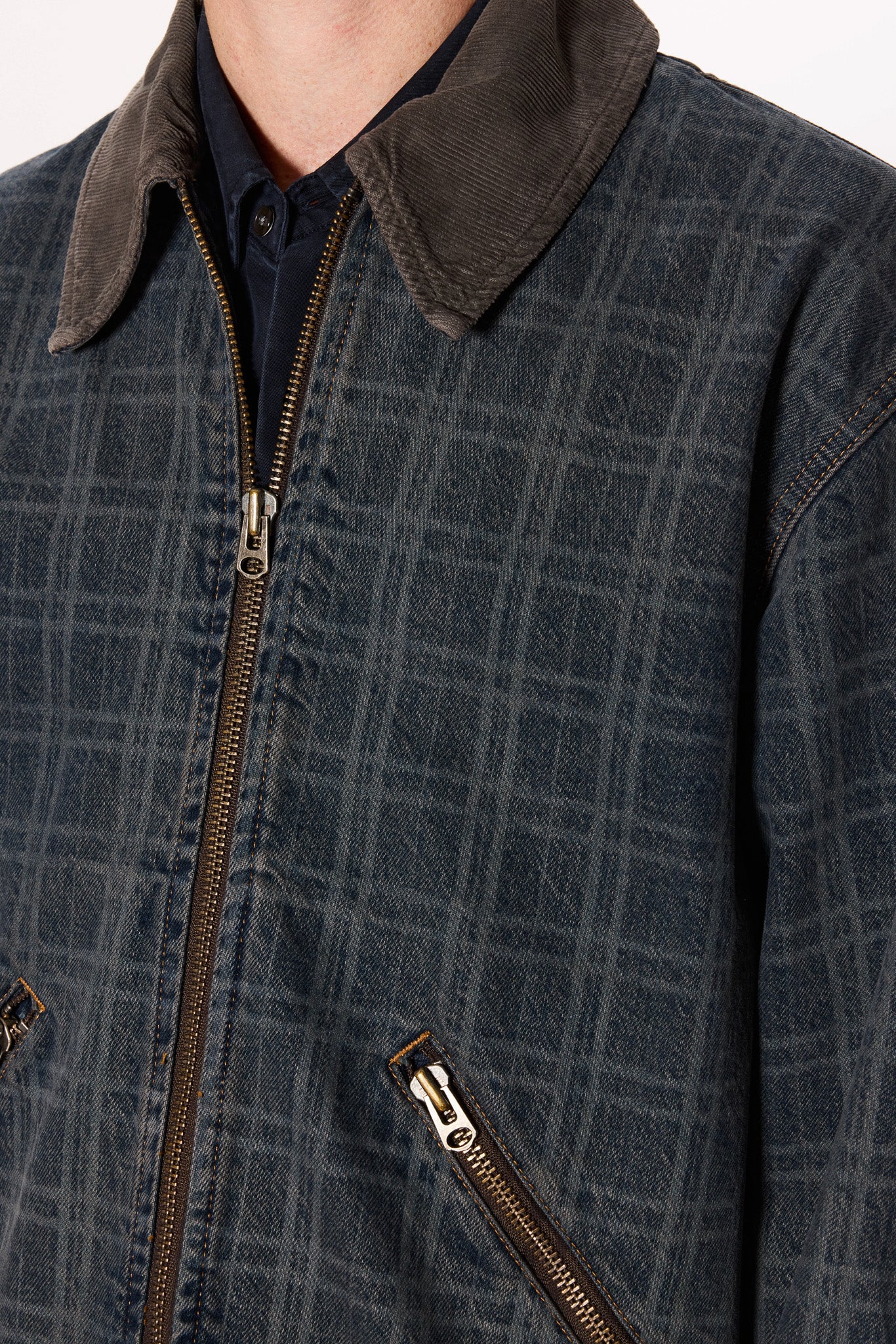 Zip-Up Denim Jacket - Image 4